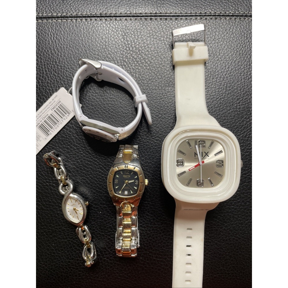 Lot of 4 Women's Fashion Watches – Timex, Manhattan, NIX Sport, Quartz Mix